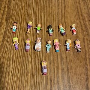 Vintage Polly Pocket Dolls. Lot of 14